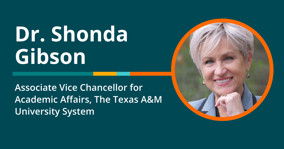 Dr. Shonda Gibson, Associate Vice Chancellor for Academic Affairs at The Texas A&M