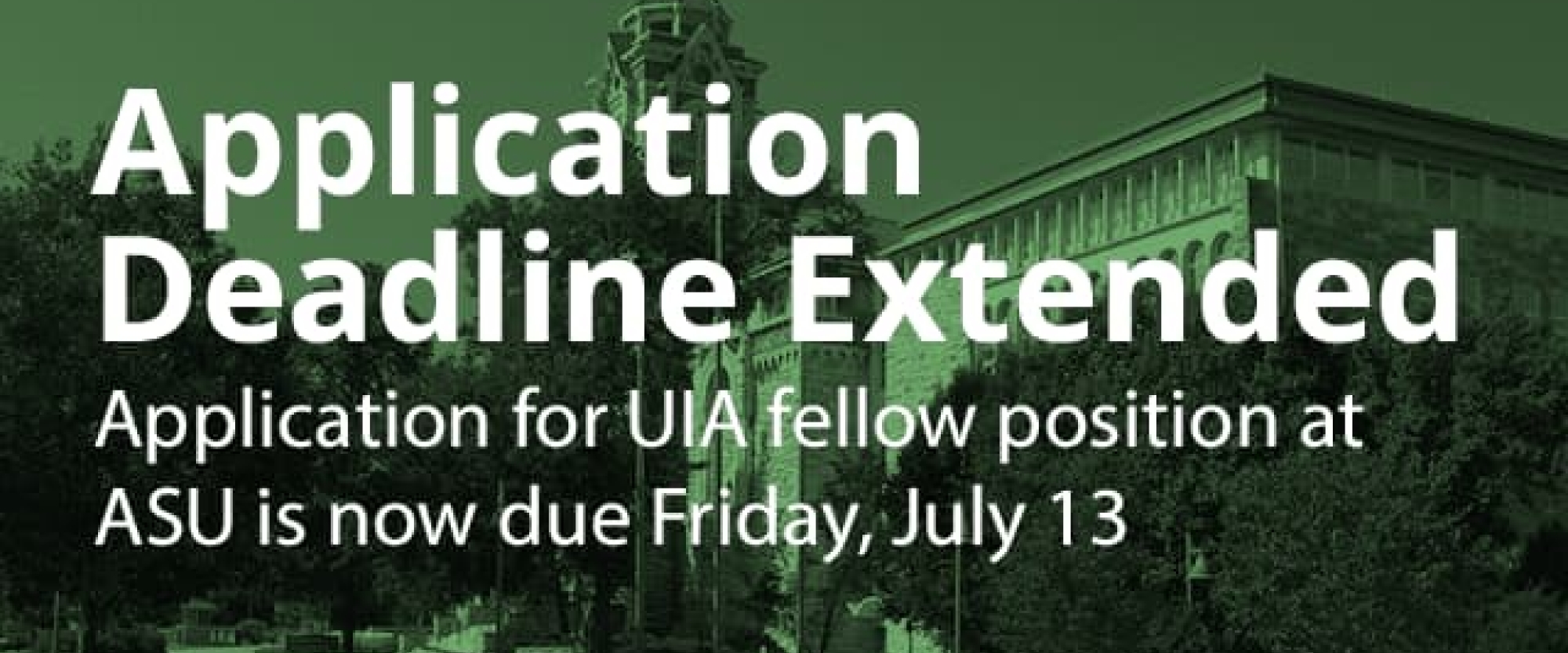 Application Deadline Extended for Fellow Position