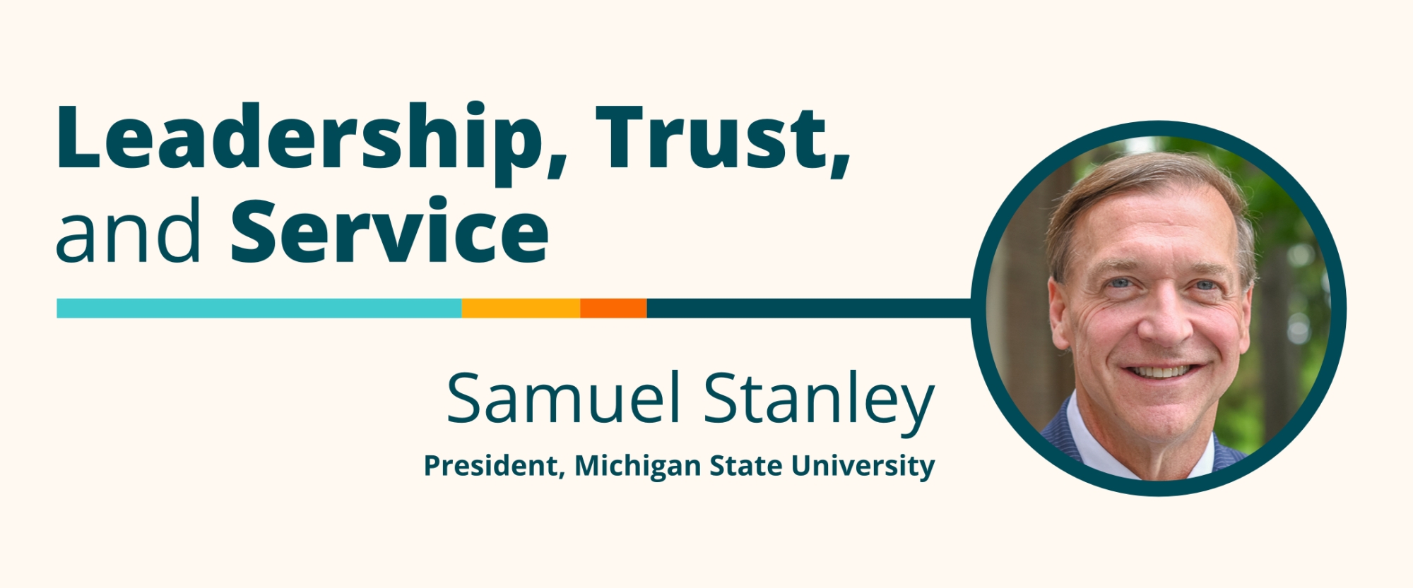 Leadership, Trust, and Service 