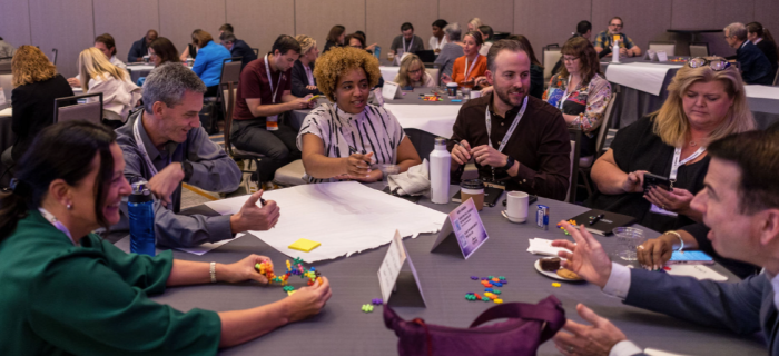 a group of UIA folks at a table
